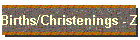 Births/Christenings - Zaisenhausen, Karlsruhe, Baden